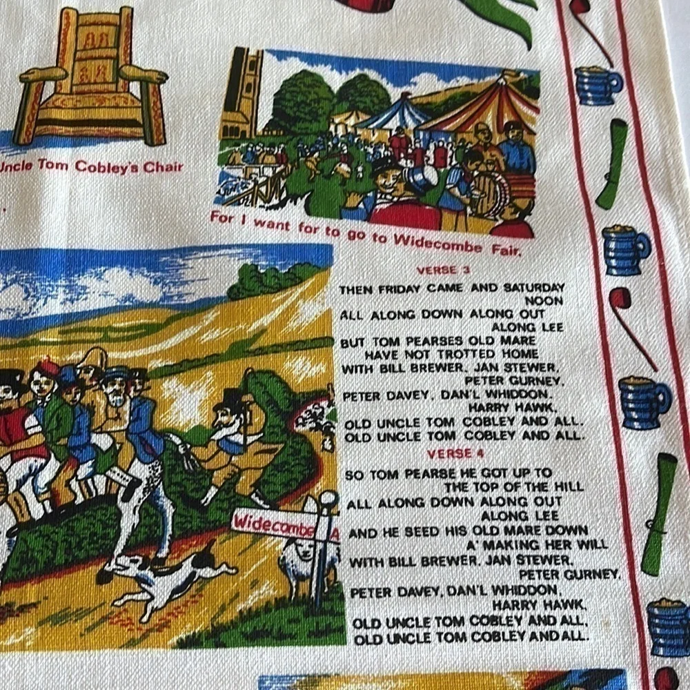 Ulster Linen “Widecombe Fair” Tea Towel